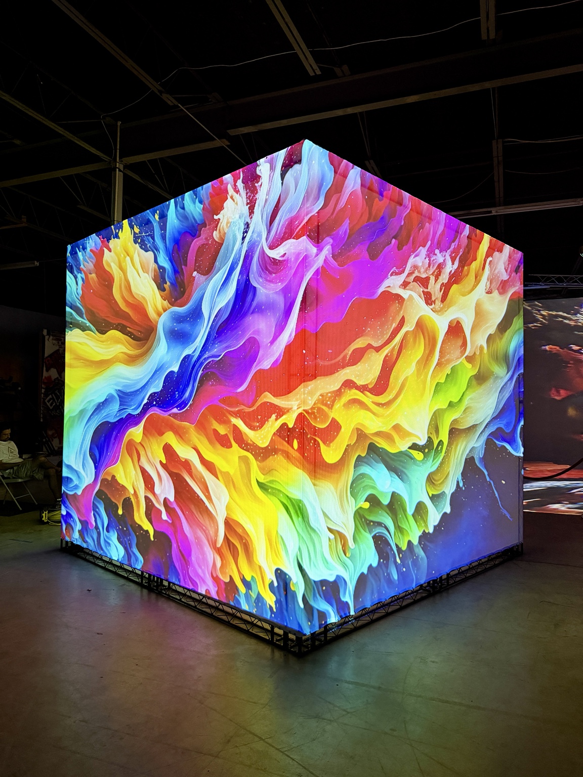 Flowing color across the Cube