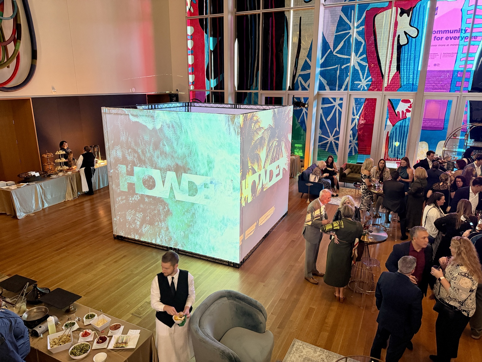 Integrated into a live event